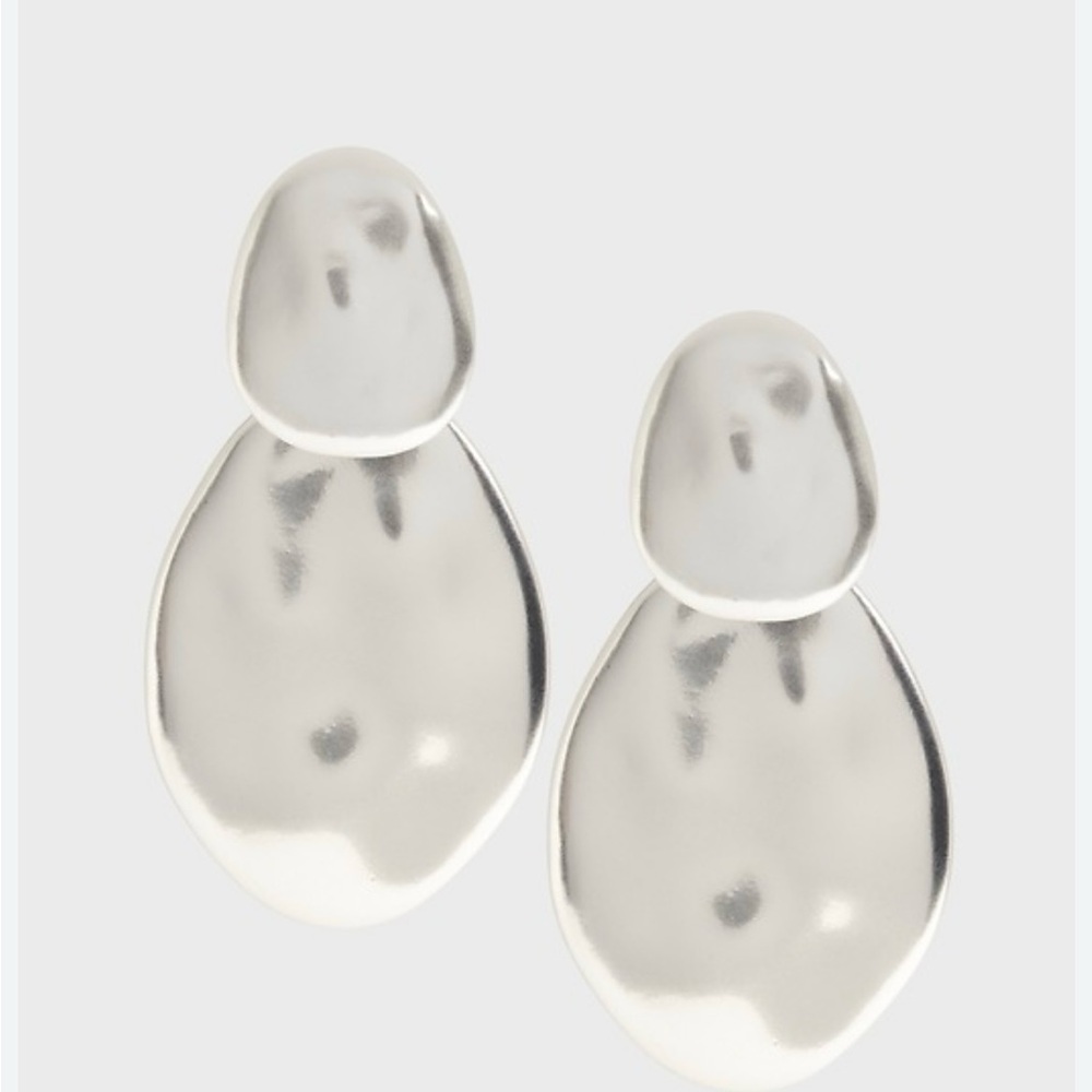 Banana Republic Factory Silver Statement Earring- Never Worn!